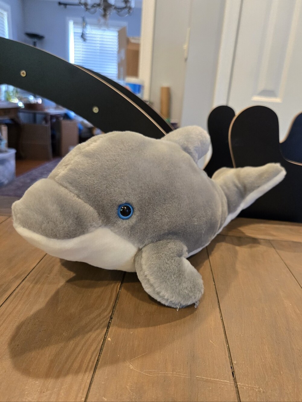 Plush Gray Dolphin Sea World Stuffed Animal